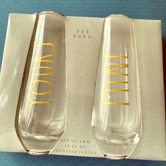 Rae Dunn Stemless Flutes - Picture 1 of 3